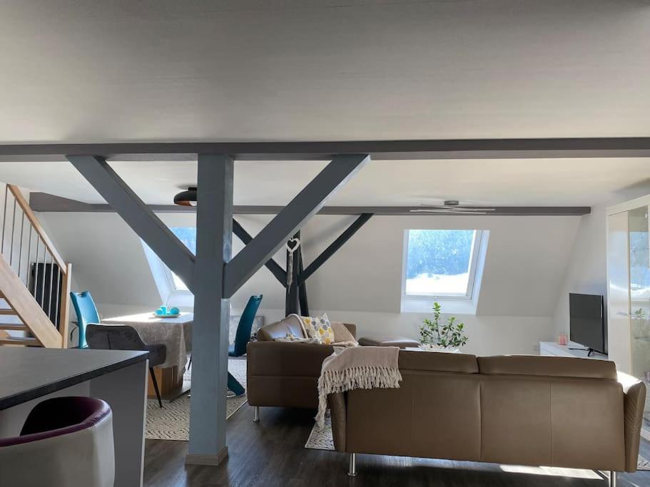 Loft Wohnung Mit Toller Aussicht Messstetten Eksteriør billede