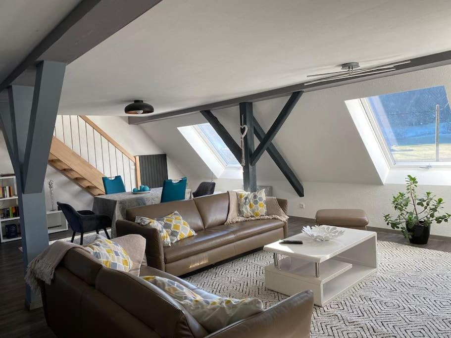 Loft Wohnung Mit Toller Aussicht Messstetten Eksteriør billede